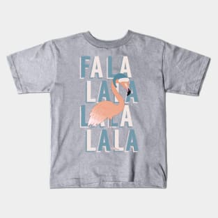 Fa La La Flamingo Christmas Kids T-Shirt